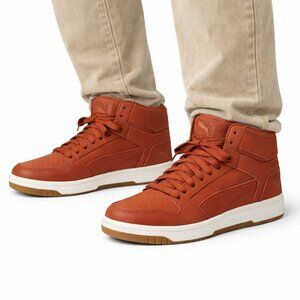 PUMA Rebound Layup Mid Sneakers Men’s 10.5 Desert Brown NEW